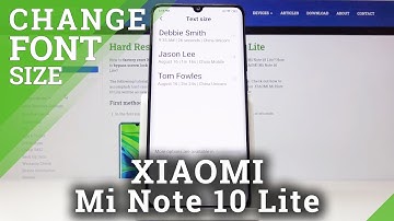 How to Change Font Size in Xiaomi Mi Note 10 Lite - Personalize Display Layout