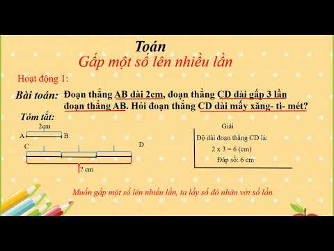 Gấp một số lên nhiều lần Luyện tập (tr 34)