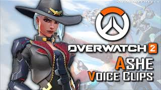All Ashe Voice Clips • Overwatch 2 • All Voice Lines and Interactions • (Jennifer Hale)