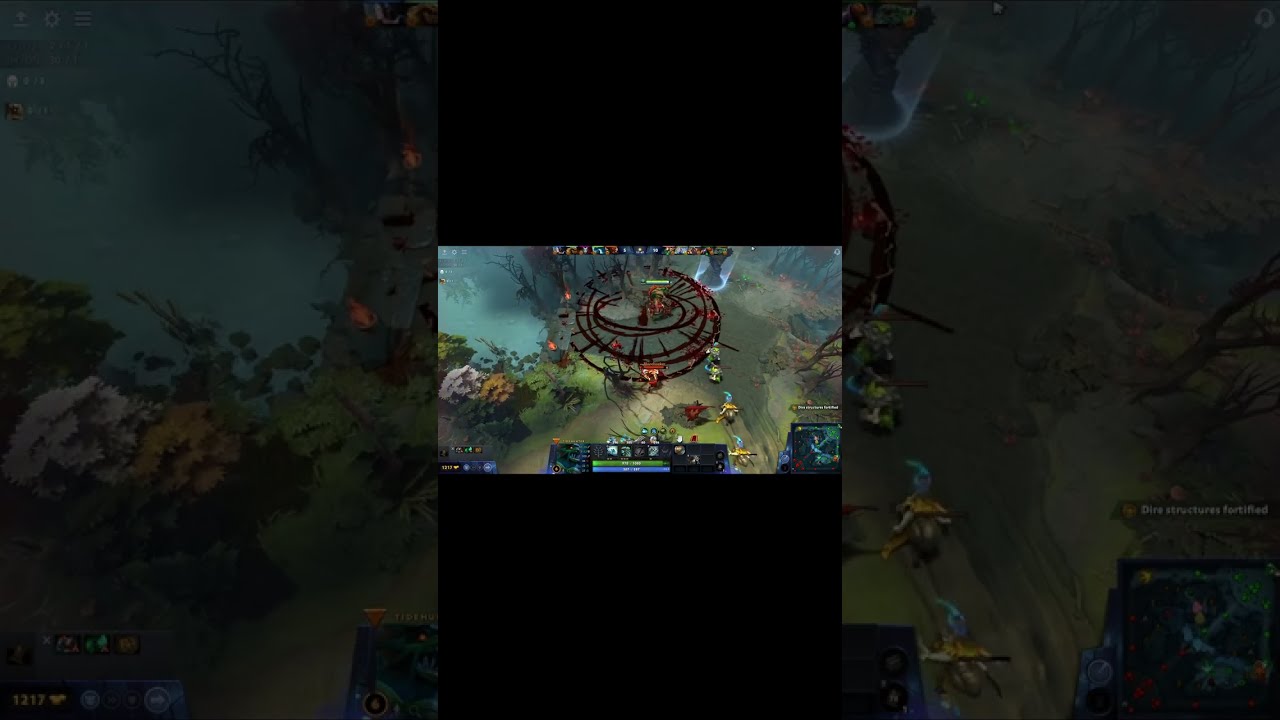 Dota 2 - Clutching as Tidehunter Against a Bloodseeker