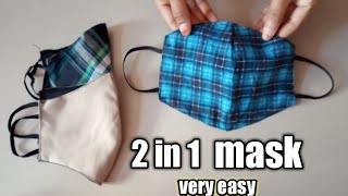 Very Easy New Style pattern mask Face make sewing Tutorial /Howto make Fase mask At Home ideas  mask