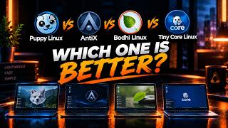 Puppy Linux vs antiX vs Bodhi Linux vs Tiny Core Linux: The Lightweight Linux Showdown