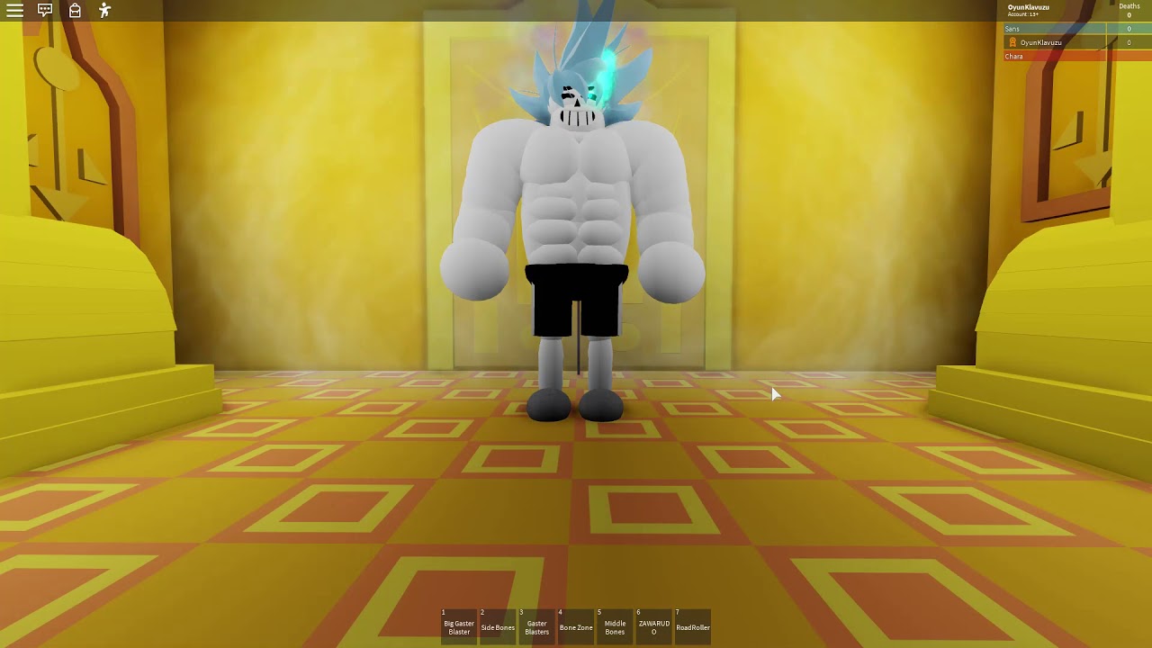 Roblox Sans Vs Chara Classic Sans And Dio Sans Youtube - sans vs chara undertale roblox