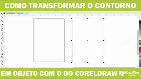 Como fazer curvas em objetos no Corel?