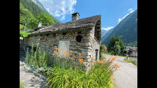 Унікальне село із каменю в Швейцарії.  Village Sonogno