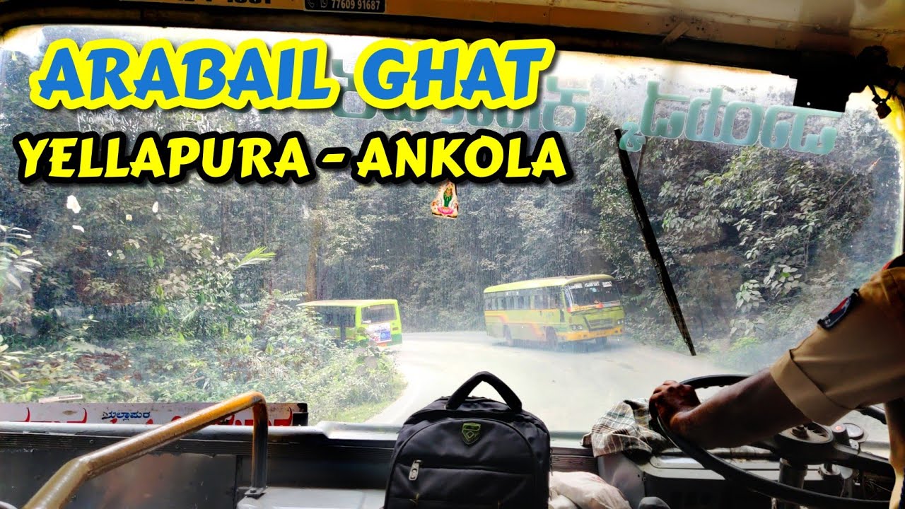 Arabail Ghat Cabin Ride | YELLAPUR - ANKOLA #bus #volvo #ksrtc #buslover #ghat