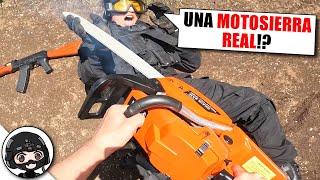SCARES with REAL CHAINSAW❗️ 😱 ▬ HALLOWEEN SPECIAL ▬ Yio Airsoft Gameplay