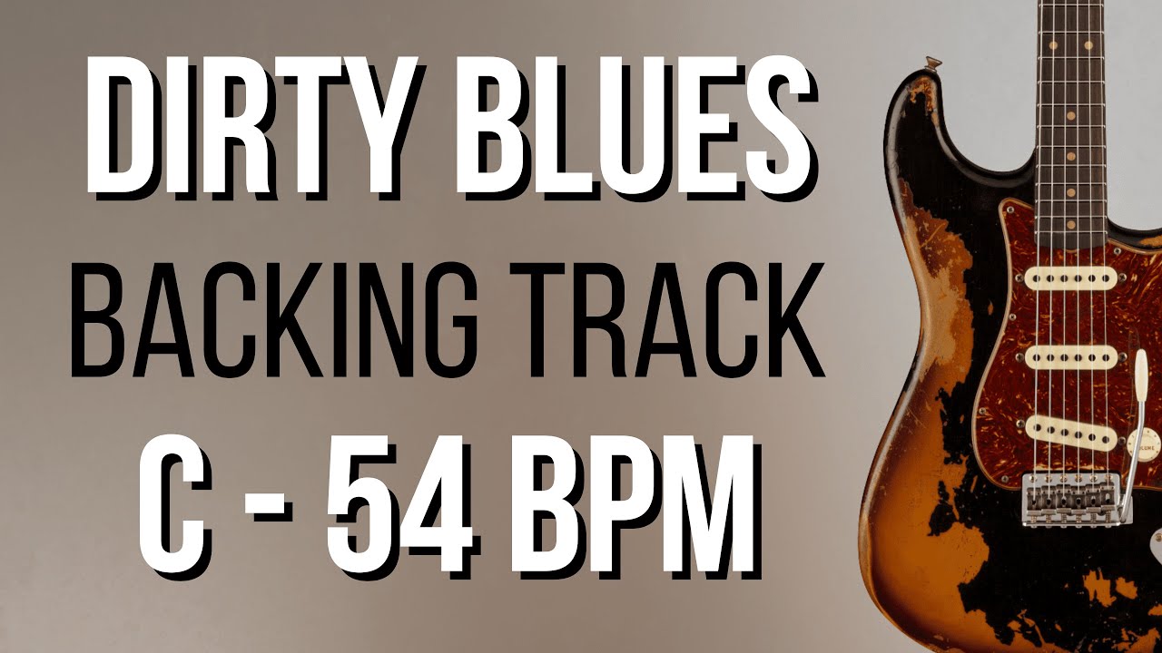 Dirty Blues Groove Backing Track in C