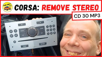 Vauxhall Corsa D: How To Remove Stereo (CD30 MP3 Stereo)