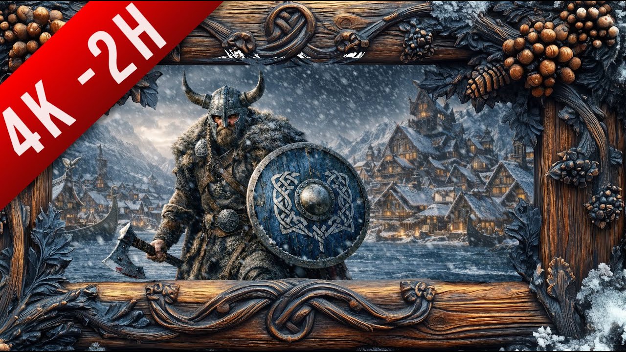 Viking Frame Art 4K Ultra HD - 2 Hours of Silent Visuals