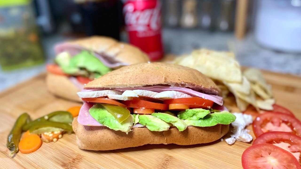 HAM TORTA THE MEXICAN FOOD CHANNEL CLASSIC MEXICAN TORTAS YouTube