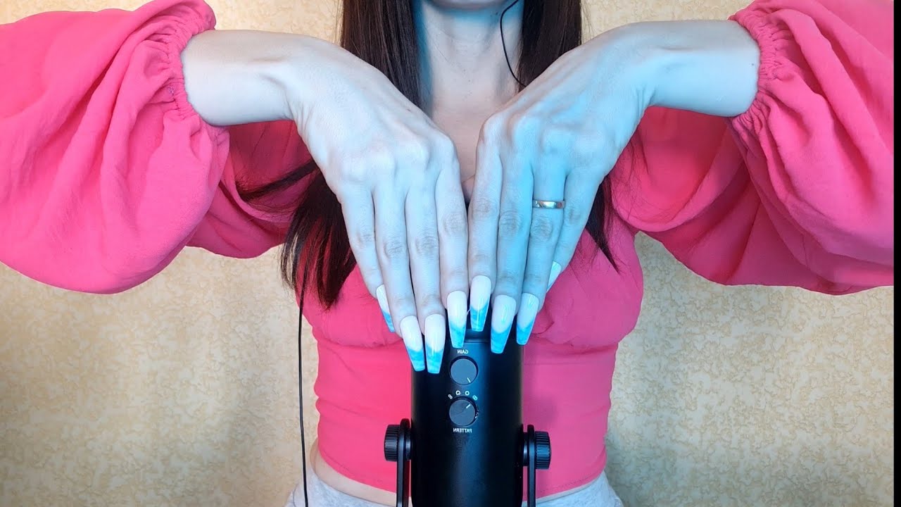 ASMR  INTENSE MİC SOUNDS, scratching,  tapping Long Nails