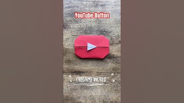 EASY YOUTUBE PLAY BUTTON ORIGAMI | DIY PAPER YOUTUBE BUTTON | COOL ORIGAMI INSTRUCTIONS | PAPERART