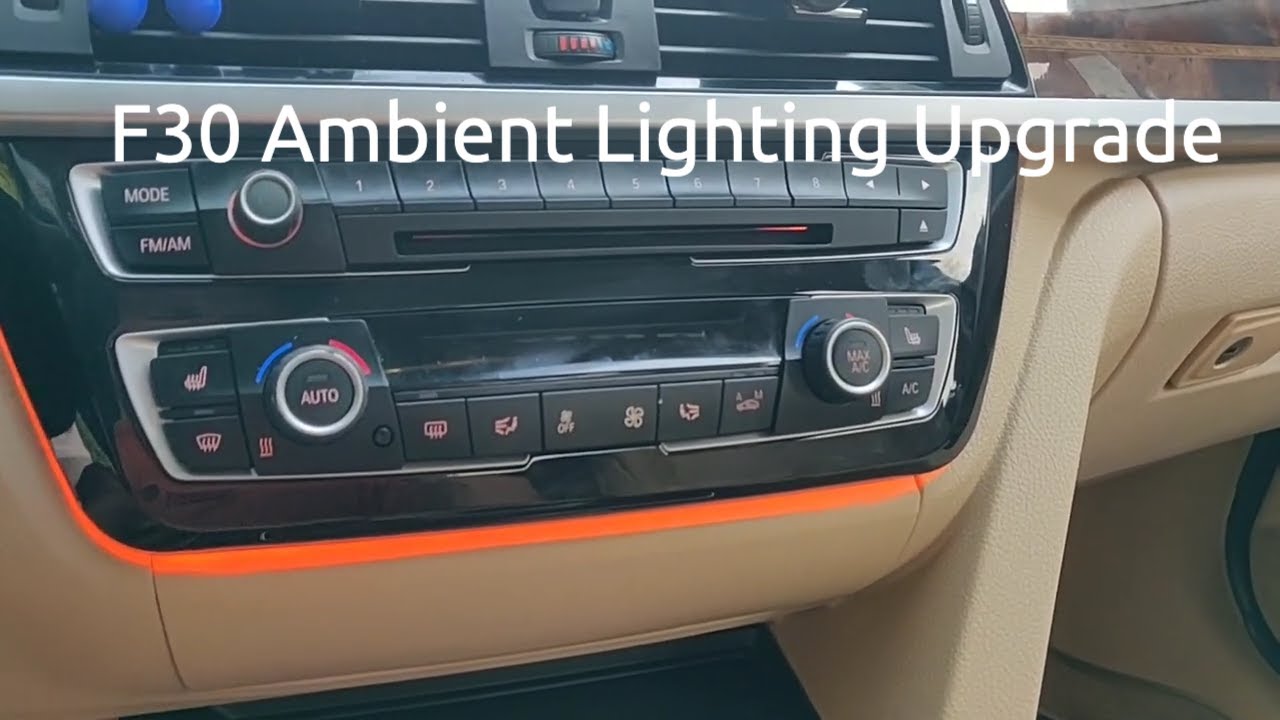 How to upgrade BMW F30 ActiveHybrid 335i ambient lighting. YouTube