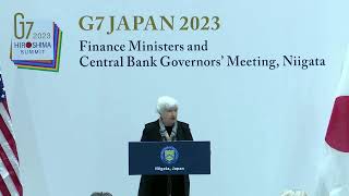 Press Conference | Secretary Janet Yellen at G7 Finance Ministers & Central Bank Governors Meeting