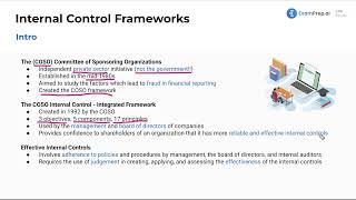 Introduction to Internal Control Frameworks [CPA Prep]