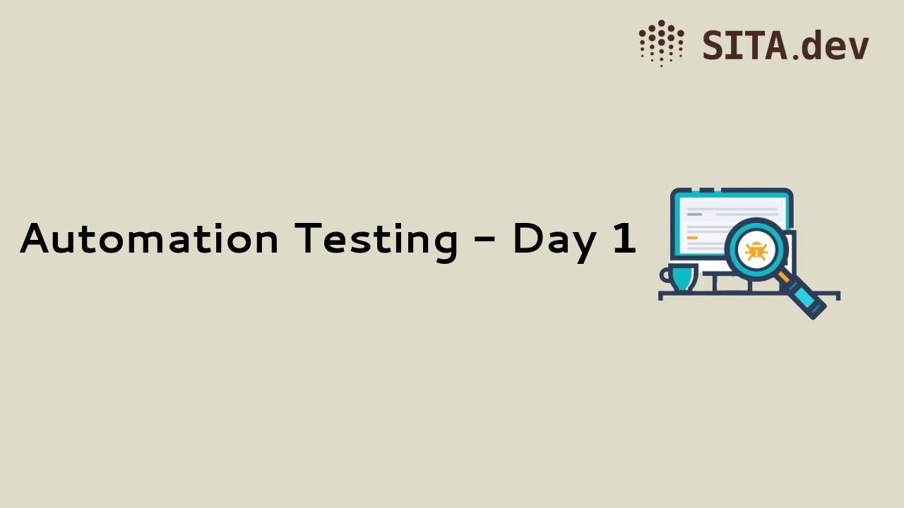 Automation Testing - Day 1 - YouTube