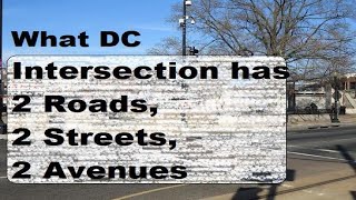DC Geography Riddle - What Intersection has 2 Roads, 2 Streets and 2 Avenues?