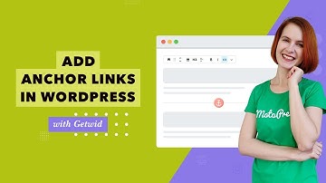 How to Add Anchor Links in WordPress⚓