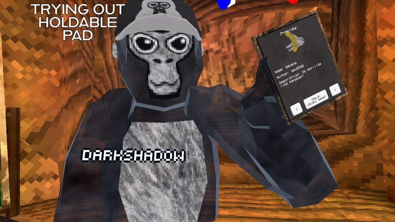 Trying out the HOLDABLE PAD Gorilla Tag YouTube