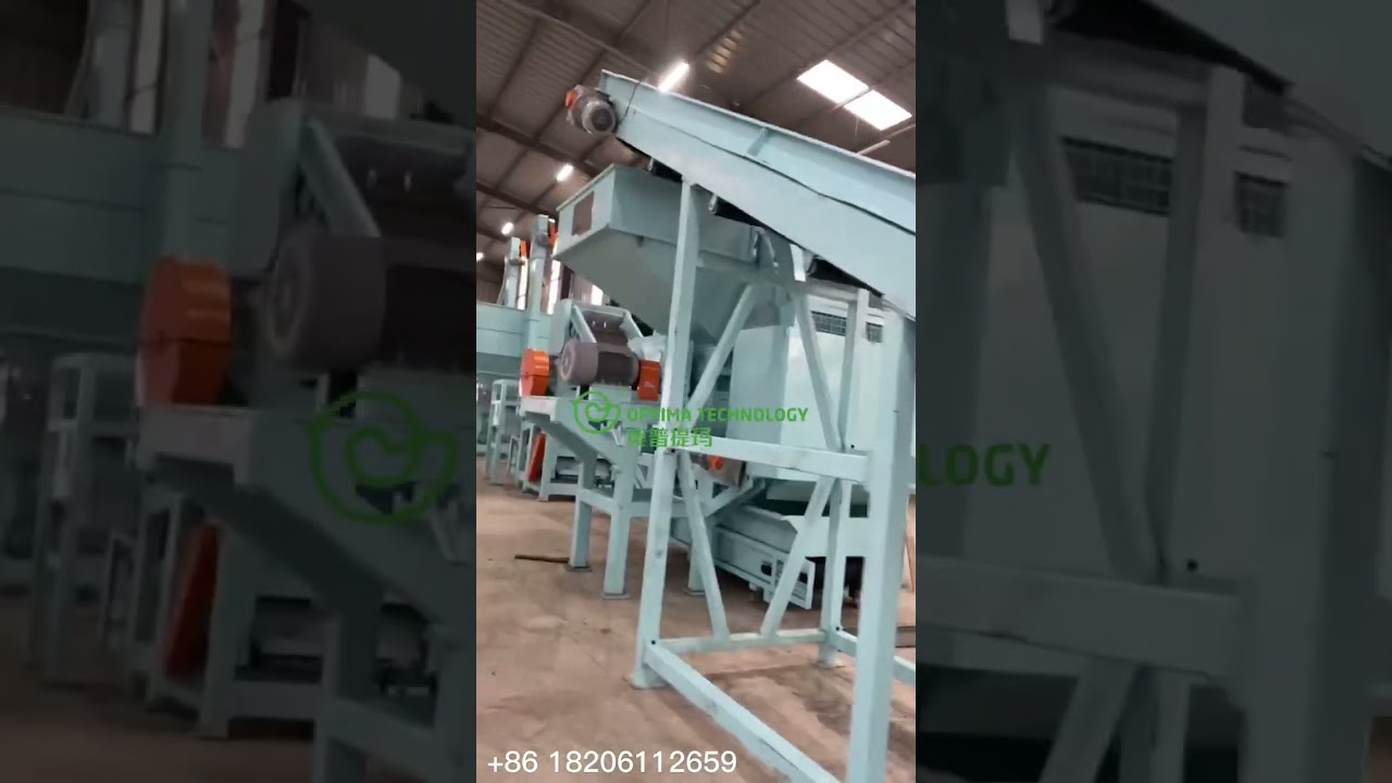 Waste tyre shredding rubber tires recycling installed at customer's side joy@optimarecycling.com