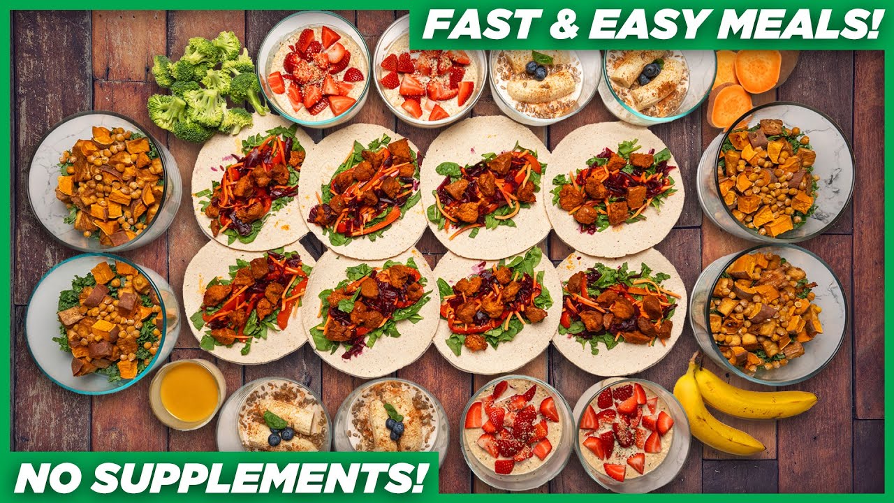 EASY Vegan Meal Prep for Weight Loss! (High Protein) - YouTube