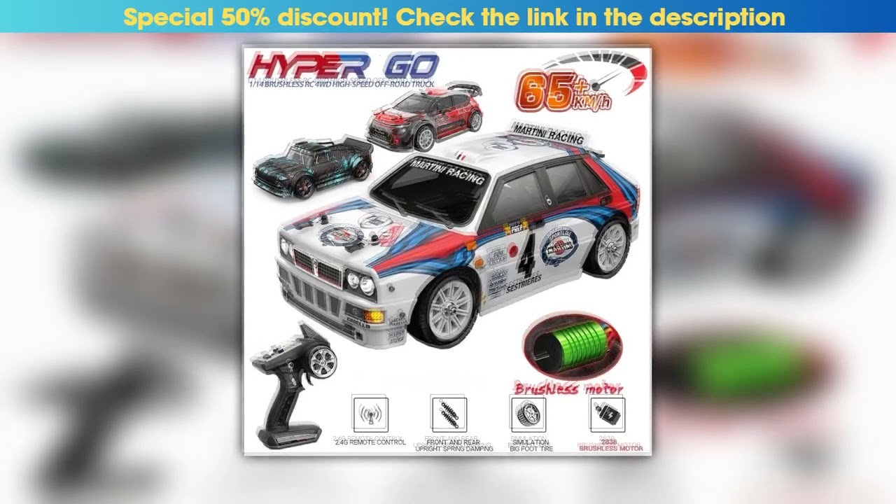 Hyper Go MJX 14301 14302 14303 114 4WD RC Car 65kmh Brushless 24G Remote Control Car Offroad High