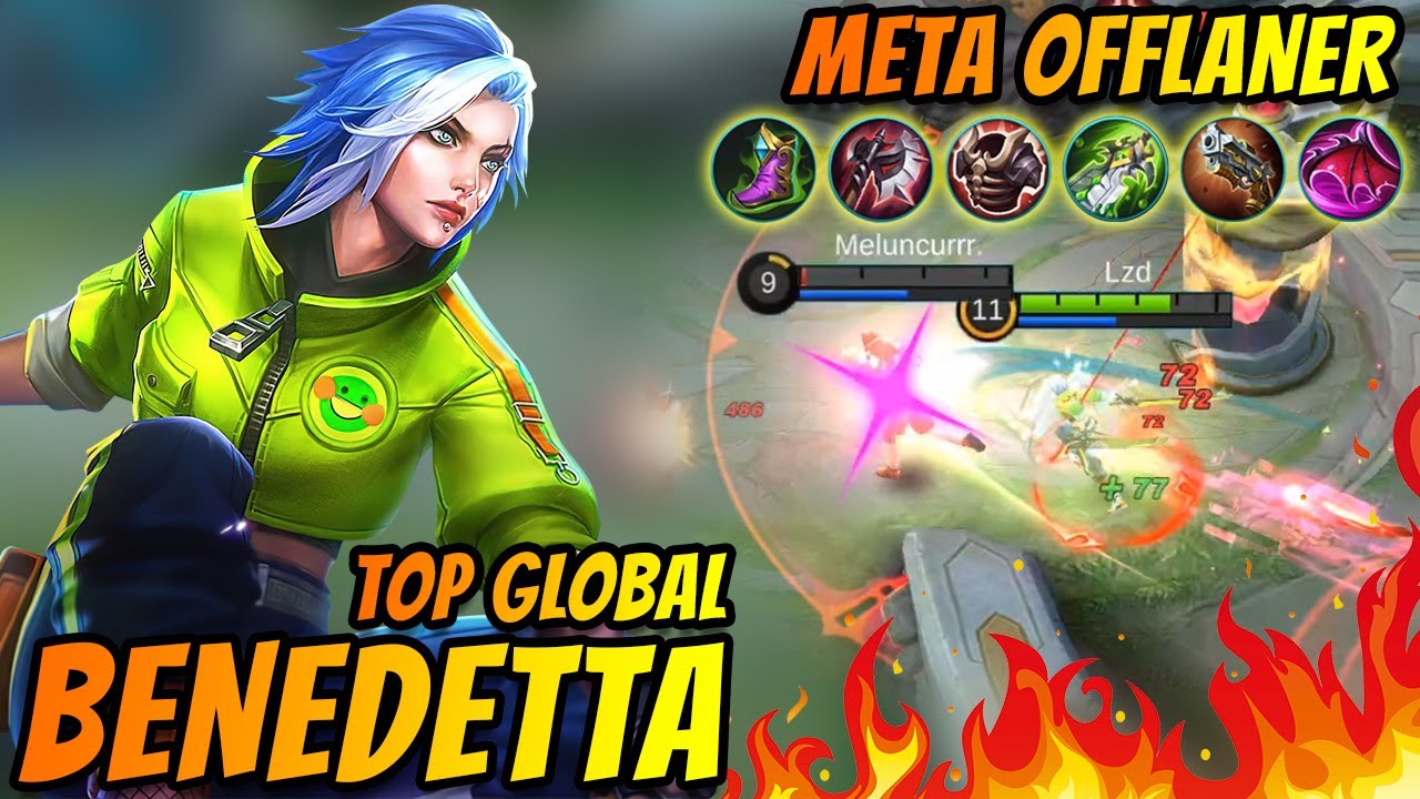 Meta Benedetta Offlaner | Fast Rotation & Fast Hand | Gameplay Top Global Benedetta ~ MLBB