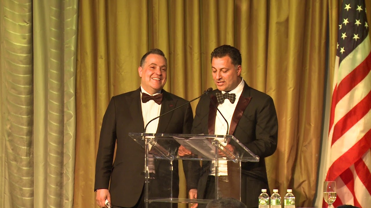 Gala 2017 Maslavi Brothers accept Fashion Industry leadership award,