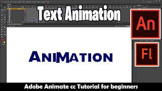 Easy Text Animation Tutorial | Adobe Animate CC tutorial for beginners | 2d Animation Tutorial