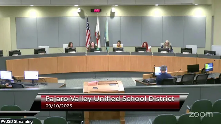 PVUSD Regular Board Meeting 09/10/2025