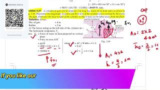 Fluid Mechanics Chapter 3 | Hydrostatic Forces | Example 3.27 Solution