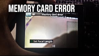 powershot a560 memory calling card error