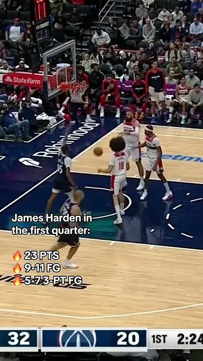 James Harden was on fire in the first quarter ?