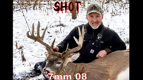 287 yard  kill shot using a  7mm 08  on my 2022 Buck for Bob  hunt  Indiana Big Buck kill.