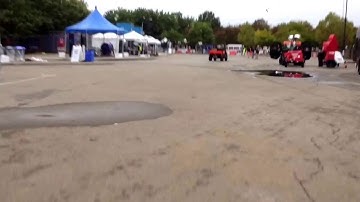 World Maker Faire Day 2 Cycle road time lapse and UN gate bubble opening pageantry.