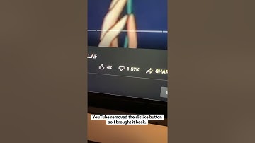 YouTube removed the Dislike Button so I brought it back.