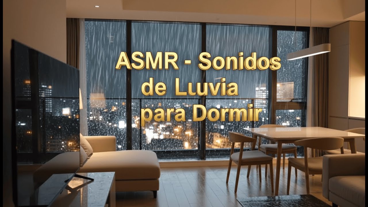 Sonido de Lluvia Relajante Para Dormir - Lluvia en la habitación - YouTube