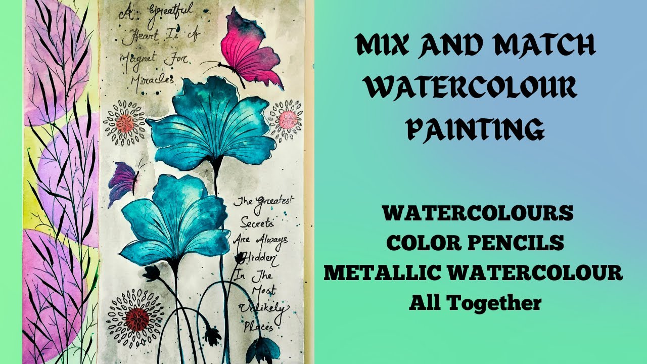 Aesthetic Abstract Watercolor😯🥰😱Painting ll Easy/Beginners 