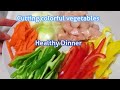 Cutting Colorful ingredients | Healthy vegetables