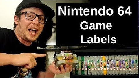 N64 Game Labels
