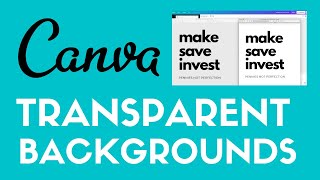 How To Create Transparent Backgrounds In Canva | Canva Tutorial For Beginners