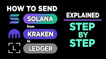 How to send SOLANA from KRAKEN to LEDGER beginner friendly