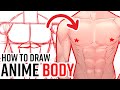 How to Draw HOT Anime MALE ANATOMY