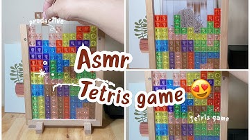 ASMR TETRIS GAME PUZZLE BLOCKS (part 1-3)