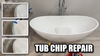 Easy Bathtub Chip Repair DIY | Learn How to Repair a Chip in Your Bathtub with DP Tubs