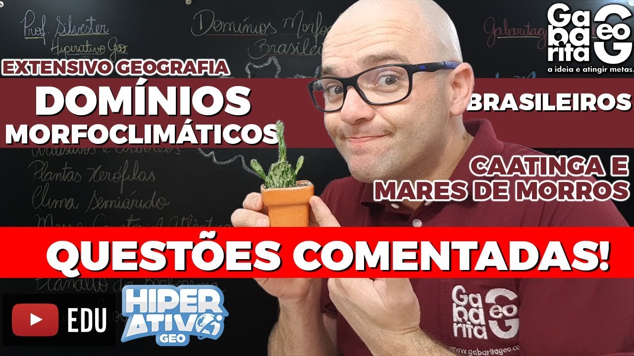 Geografia do Brasil - Exercícios sobre Domínios Morfoclimáticos