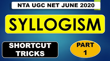 Syllogism Lec 1 unit 6 ugc net june 2020