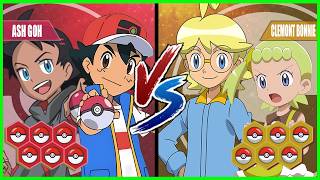 Pokémon Battle Pedia Ash And Goh Vs Clemont And Bonnie