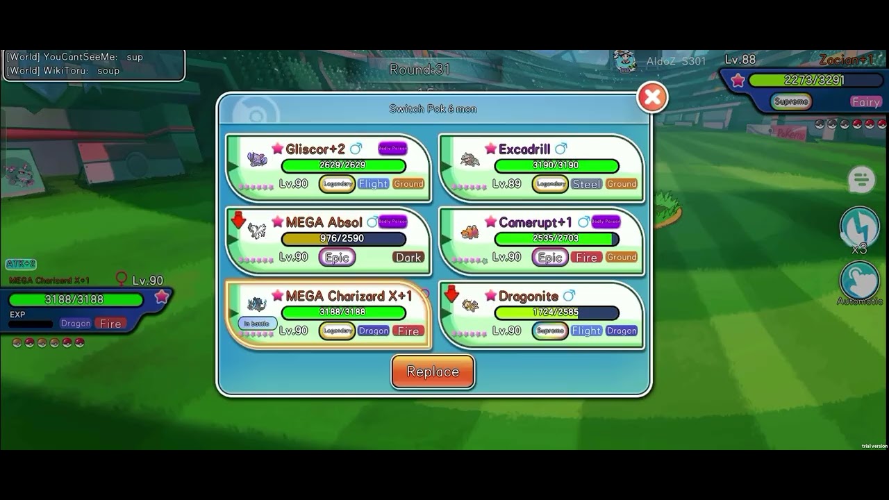 Excandrill forgot rapid spin. Haha nice Aldo